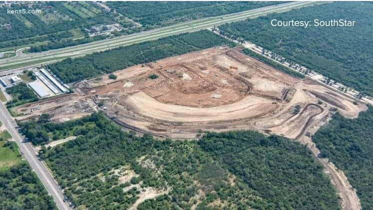 An aerial view of the Vida community site