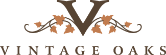 Vintage oaks logo.