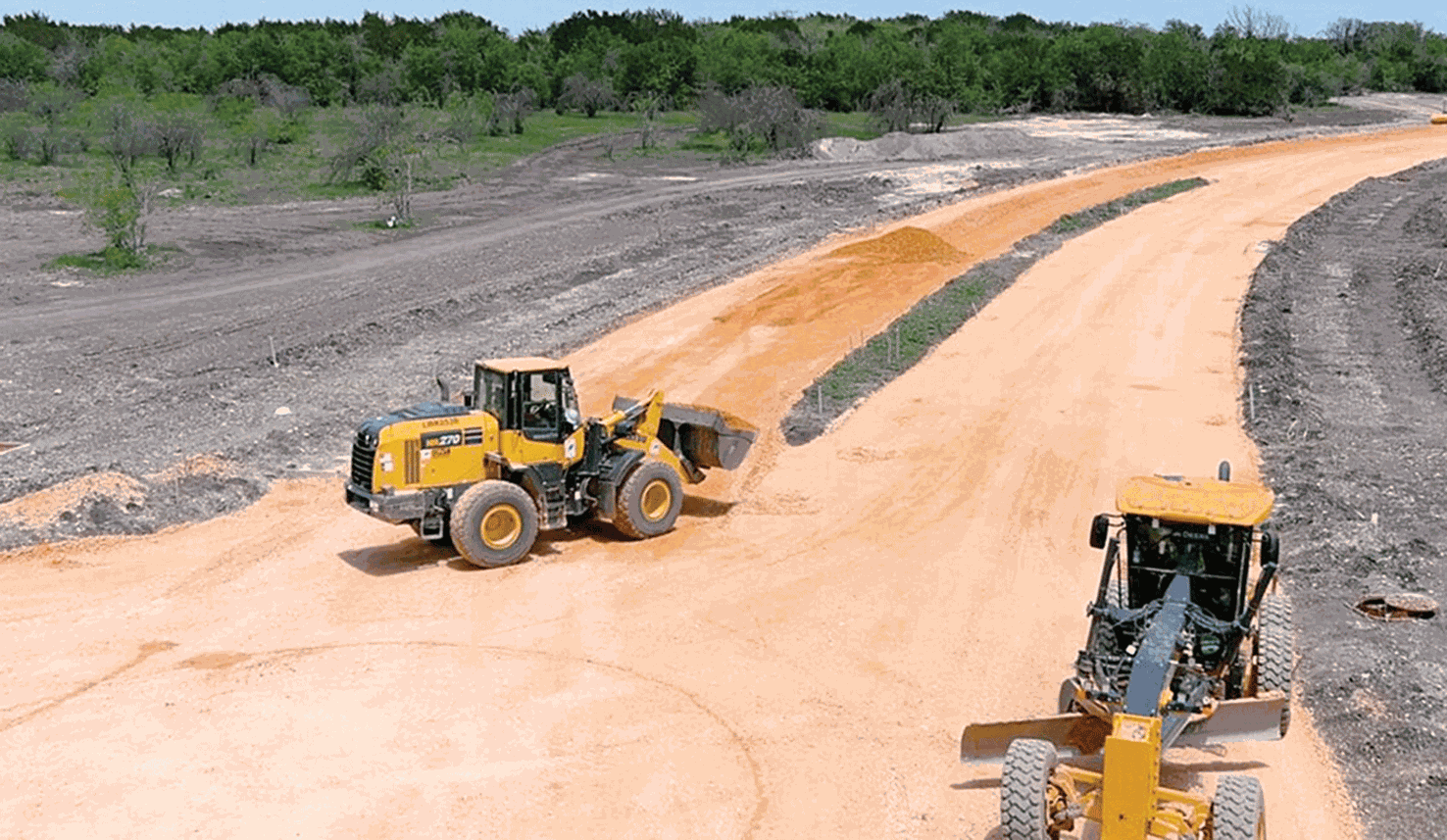 construction vehicles at Southstar's Mayfair community